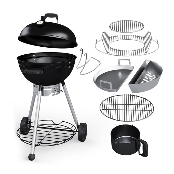 Гриль угольный 800 Degrees Teriberka 57 Slow 'N Sear Jet Black Classic