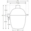 Керамический гриль барбекю Kamado Joe Stand-Alone Big Joe II red