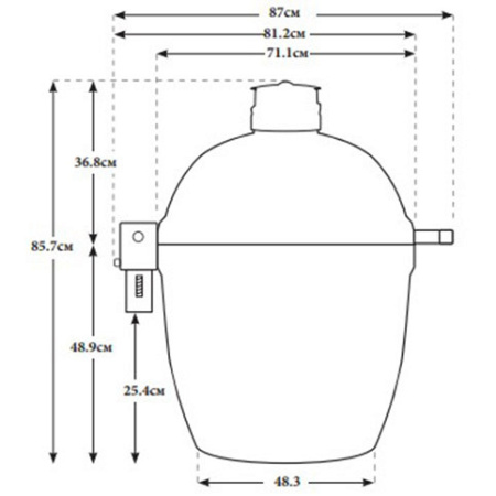 Керамический гриль барбекю Kamado Joe Stand-Alone Big Joe II red