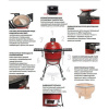 Керамический гриль барбекю Kamado Joe Stand-Alone Big Joe II red