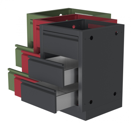 Тумба с 2-мя выдвижными ящиками и фальш-панелью Онтарио