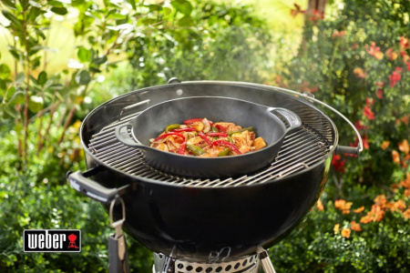 Вок Weber со вставкой для приготовления на пару - Gourmet BBQ System