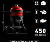Керамический гриль Kamado Joe Konnected Big Joe (уголь)
