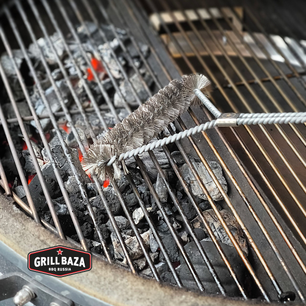 Щётка для гриля Grillbaza, длинная металлическая 
