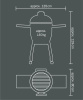 Гриль угольный grill AVANTGARDE LeChef (301030-L) для пиццы, рыбы и мяса