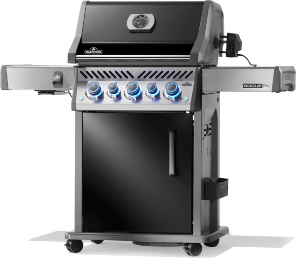 Газовый гриль садовый Наполеон, R PRO-S 425 (черный, с ИК горелкой 3/3, задней горелкой и вертелом в комплекте)