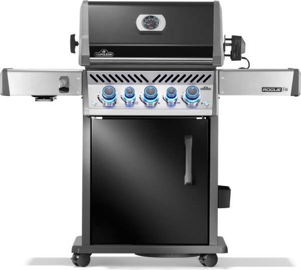 Газовый гриль садовый Наполеон, R PRO-S 425 (черный, с ИК горелкой 3/3, задней горелкой и вертелом в комплекте)