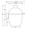 Керамический гриль барбекю Kamado Joe red Stand-Alone Classic II, угольный Joe