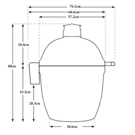 Керамический гриль барбекю Kamado Joe red Stand-Alone Classic II, угольный Joe