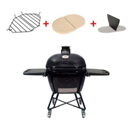 Керамический гриль Primo Oval 400 XL All in One с подставкой и столиком